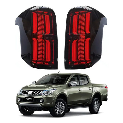 Lanterna Full Led Mitsubishi L200 Triton 2016+ Ambos Lados Fumê