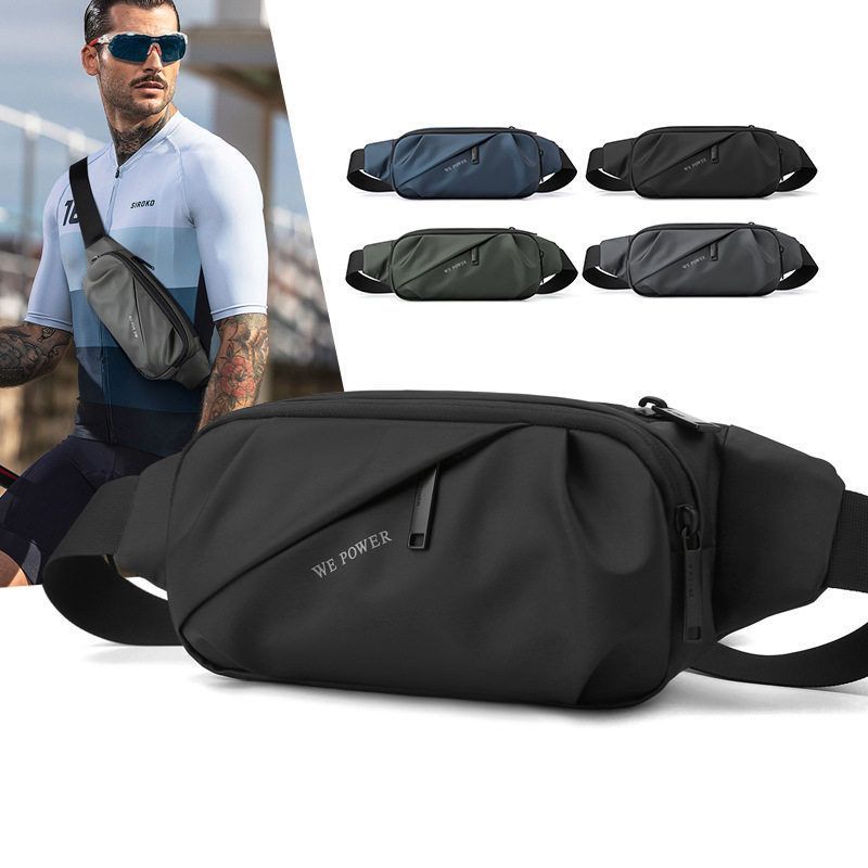 Novo estilo masculino multifuncional saco de cintura à prova dwaterproof água lazer esportes saco peito ao ar livre cicl