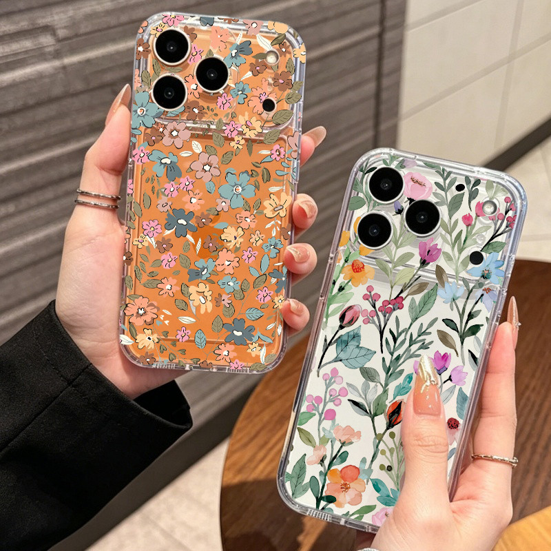 Capa De Flores Pequenas De Tela Cheia Para Samsung Galaxy M54 M23 J4 J6 Plus J7 J2 Prime G530 A7 2018 Câmera TPU Transpa