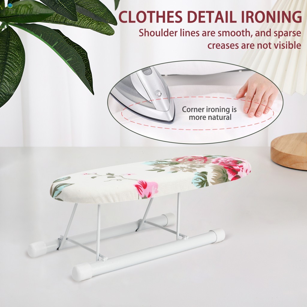 Tábua De Passar Roupa De Mesa Dobrável-Ferro De Aço Pequena Para Viagens De Costura Doméstica