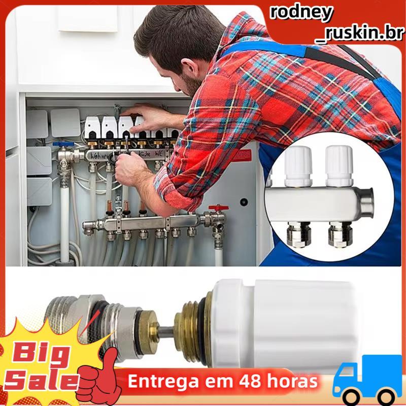 Núcleo Da Válvula Do Pino De Retorno Automático Mola Piso Aquecimento Carretel Bronze Corpo Distribuidor Água Ferramenta