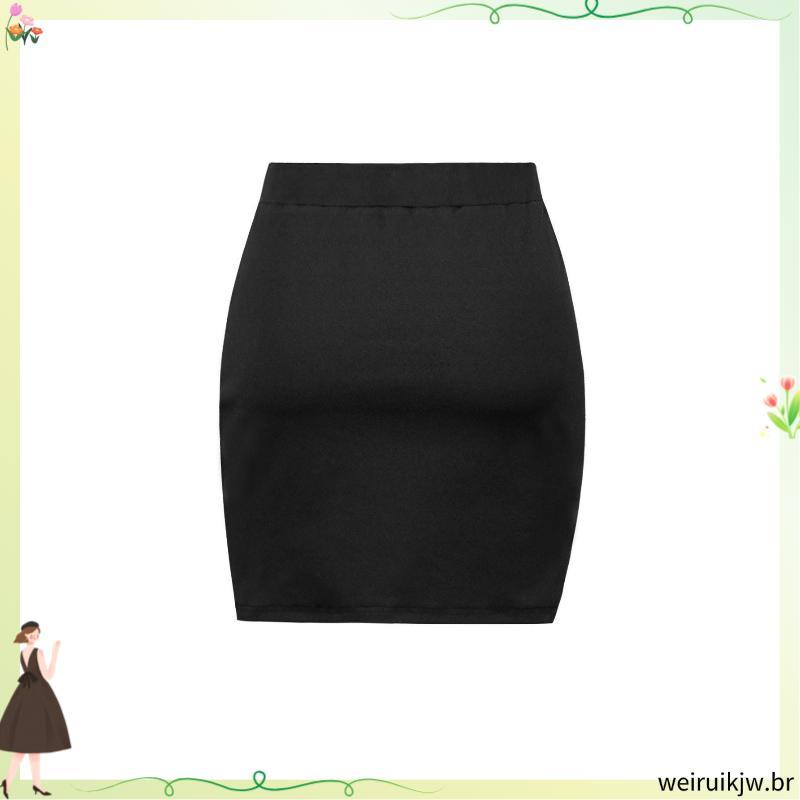 Shorts Saia Curto Couro Ecológico Couro Fake Courino