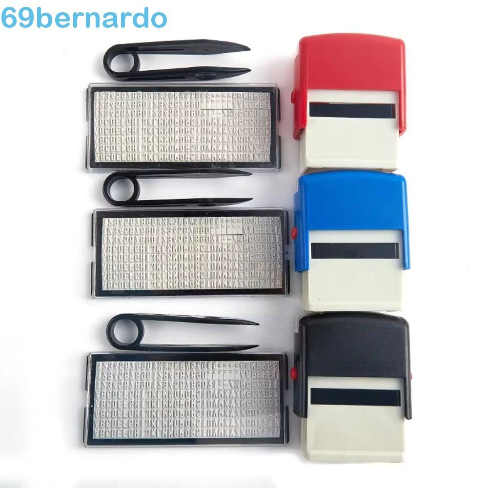 BERNARDO Carimbo Personalizado , Kit De DIY De Endereço Comercial Com Número Do Alfabeto , De Borracha Letra De Nome