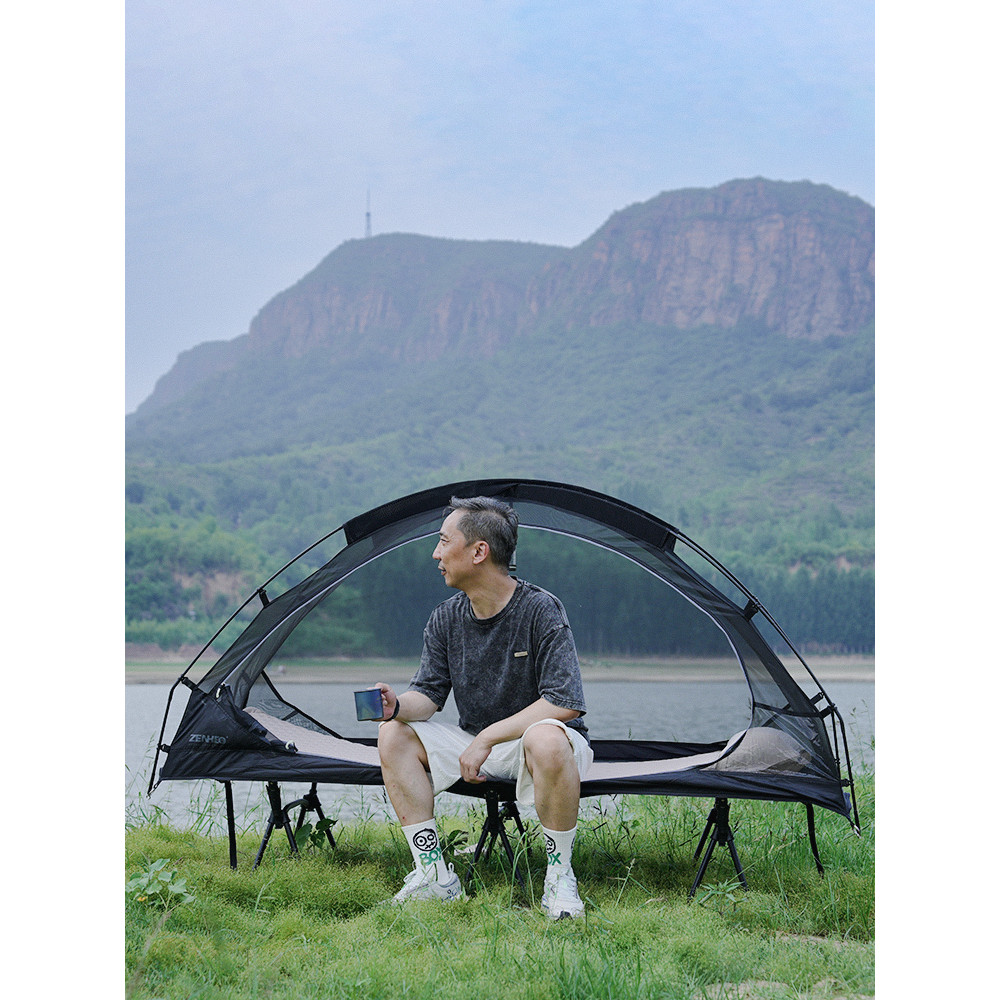 Ao ar livre montanhismo acampamento solo única tenda à prova de chuva canguru abrigo net tenda mosquiteiro caminhadas te