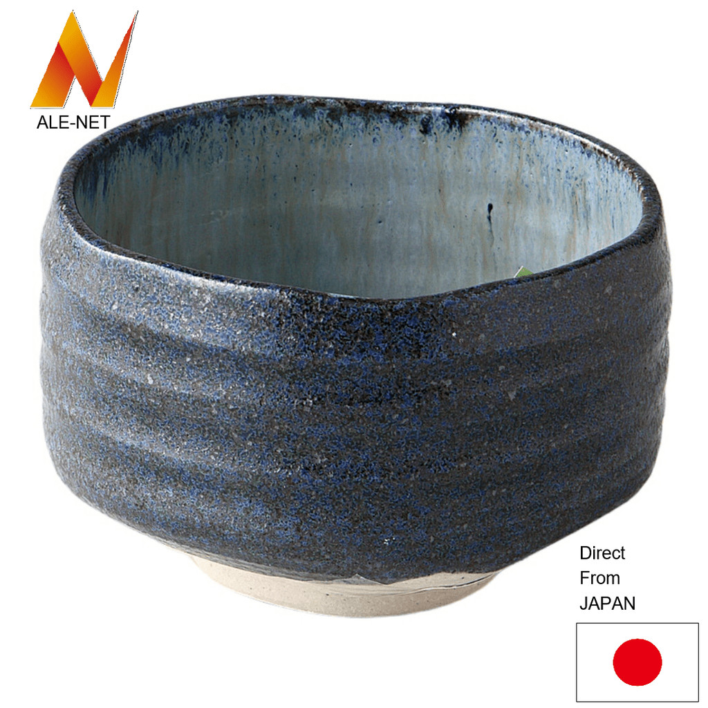 ALE-NET Matcha bowl, Ruri-Yuteki matcha bowl, Ceramic, Mino ware, Made in Japan 【Direto do Japão】