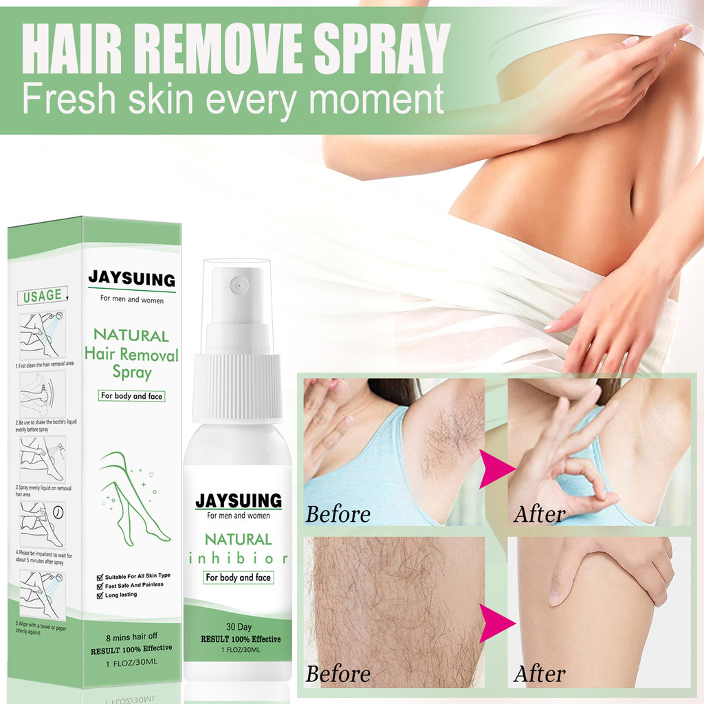 Espuma Removedora de Pelos OPII para Axilas e Pernas, Suave e Delicada, Spray para Remoção de Pelos, Cuidado e Limpeza