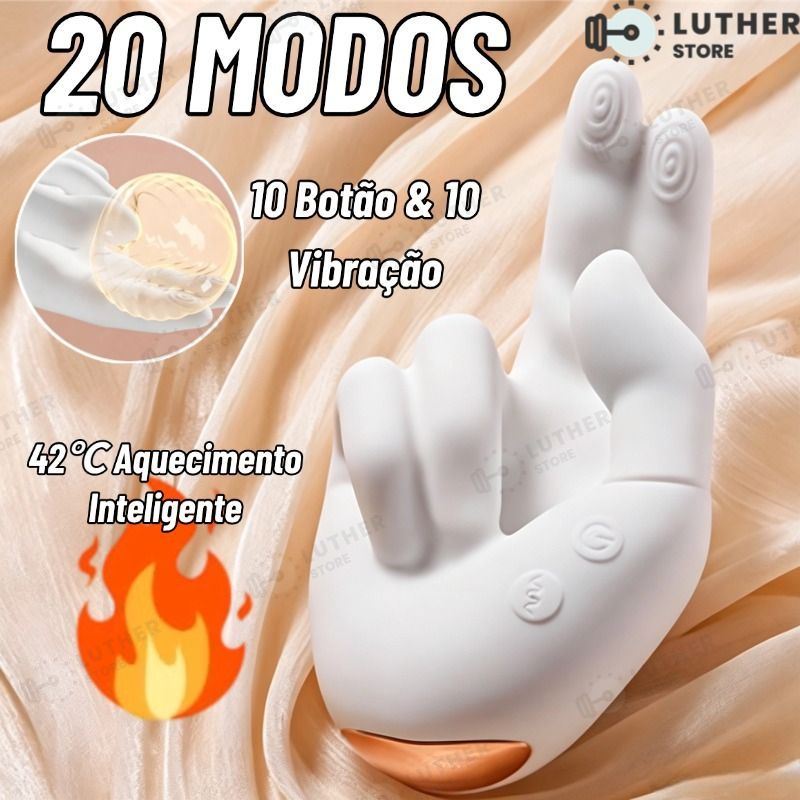 Vibrador com Aquecimento, Vibração e Movimento Silicone Premium, Recarregável USB-LS