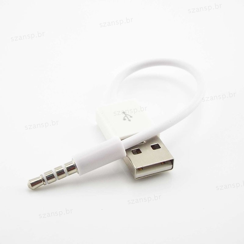Cabo Adaptador De Dados USB 3.5mm Jack 4 Pólos Conector Macho Para 2.0 Tipo A Dispositivo De Carro MP3/MP4 Fone De Ouvid