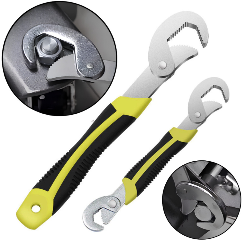 Kit 2 Chaves Inglesas Ajustáveis 6-33mm Universal para Parafusos e Porcas de Todos os Tamanhos · foto 2