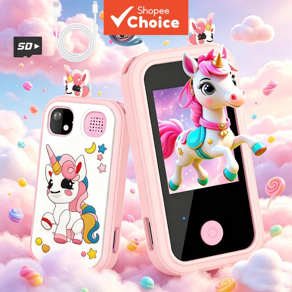 Smartphone de Aprendizagem Infantil, Câmera, Jogos de Quebra-Cabeça, Música, Presente de Brinquedo de Férias para