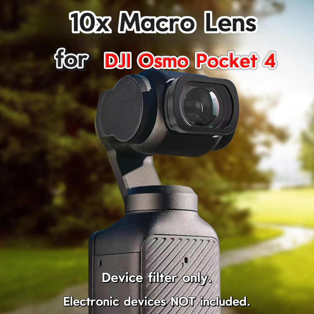 Lente macro e grande angular magnética para DJI Osmo Pocket 4,acessórios profissionais de fotografia