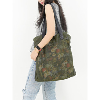 Chengxin feminino Original 2026 novo estilo na moda saco simples treliça oco malha lona bolsa de ombro feminino