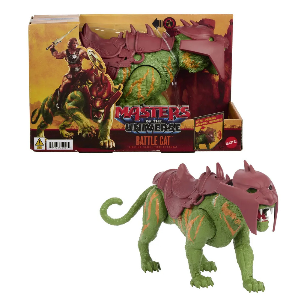 Boneco Battle Cat Masters Of The Universe Mattel JKJ04 MOTU Tigre de Combate