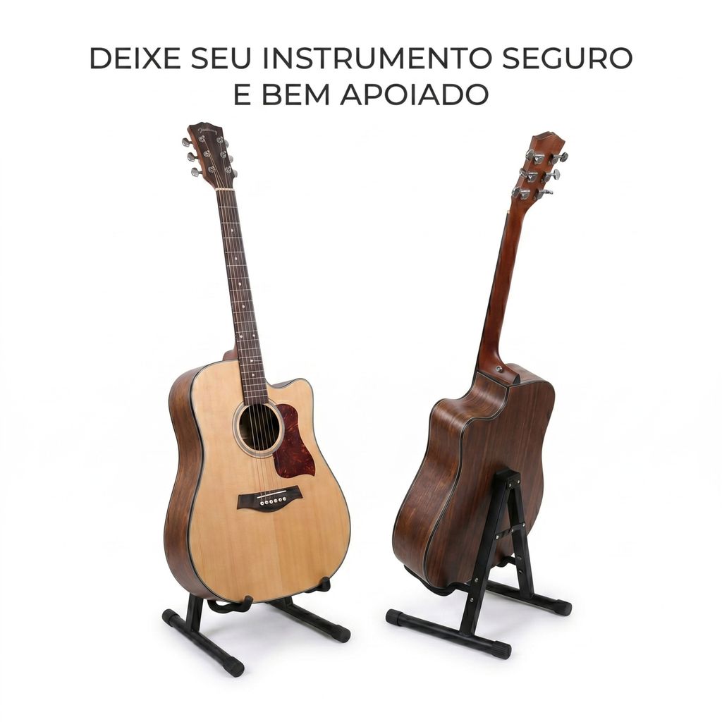 Suporte Pedestal estante de chão chao violao aço guitarra violão nylon contra baixo