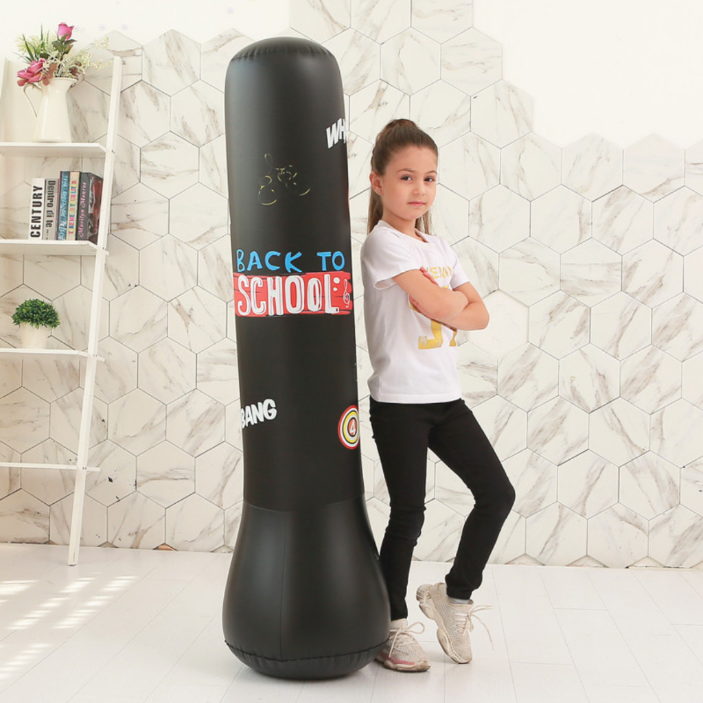 Saco de Pancadas Inflável Infantil 120cm – João Bobo / Teimoso