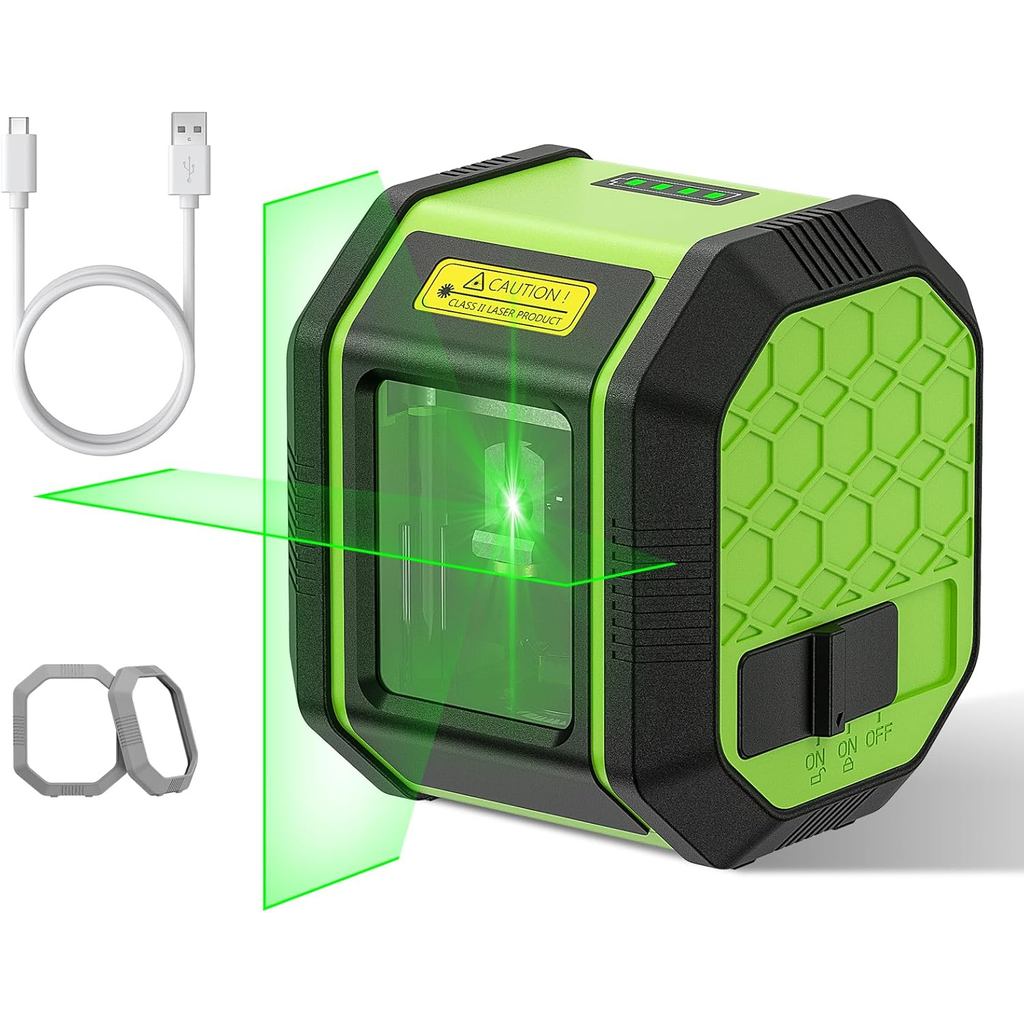 Laser Level, HUEPAR Self leveling Green Cross Line Laser Level 100Ft Accurate Level Laser Tool for DIY Construction & De