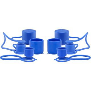 MEASUREMAN Tampas Protetoras Azuis para Acopladores Hidráulicos de Conexão Rápida de Face Plana de 1/2", 4 Conjuntos de 