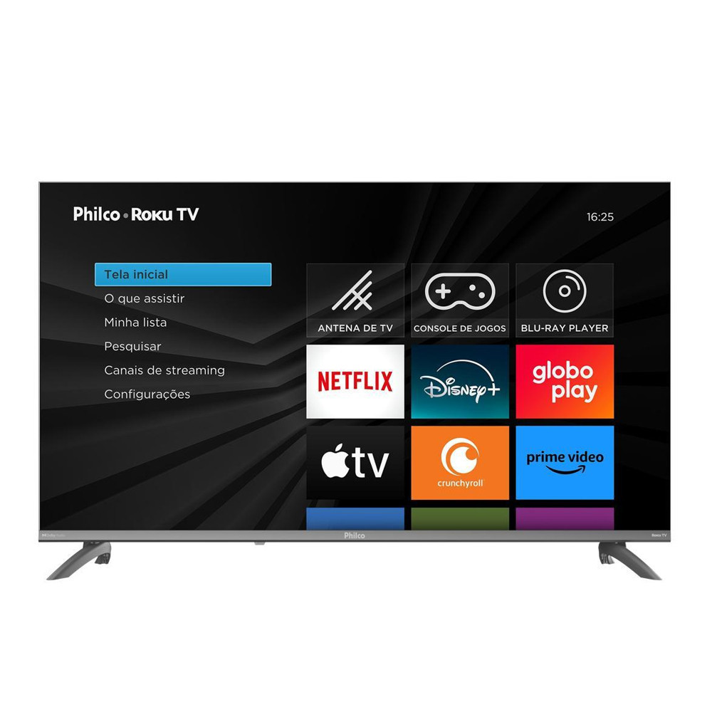 Smart TV 32 Philco P32CRB Roku TV, HDR10, Dolby Audio