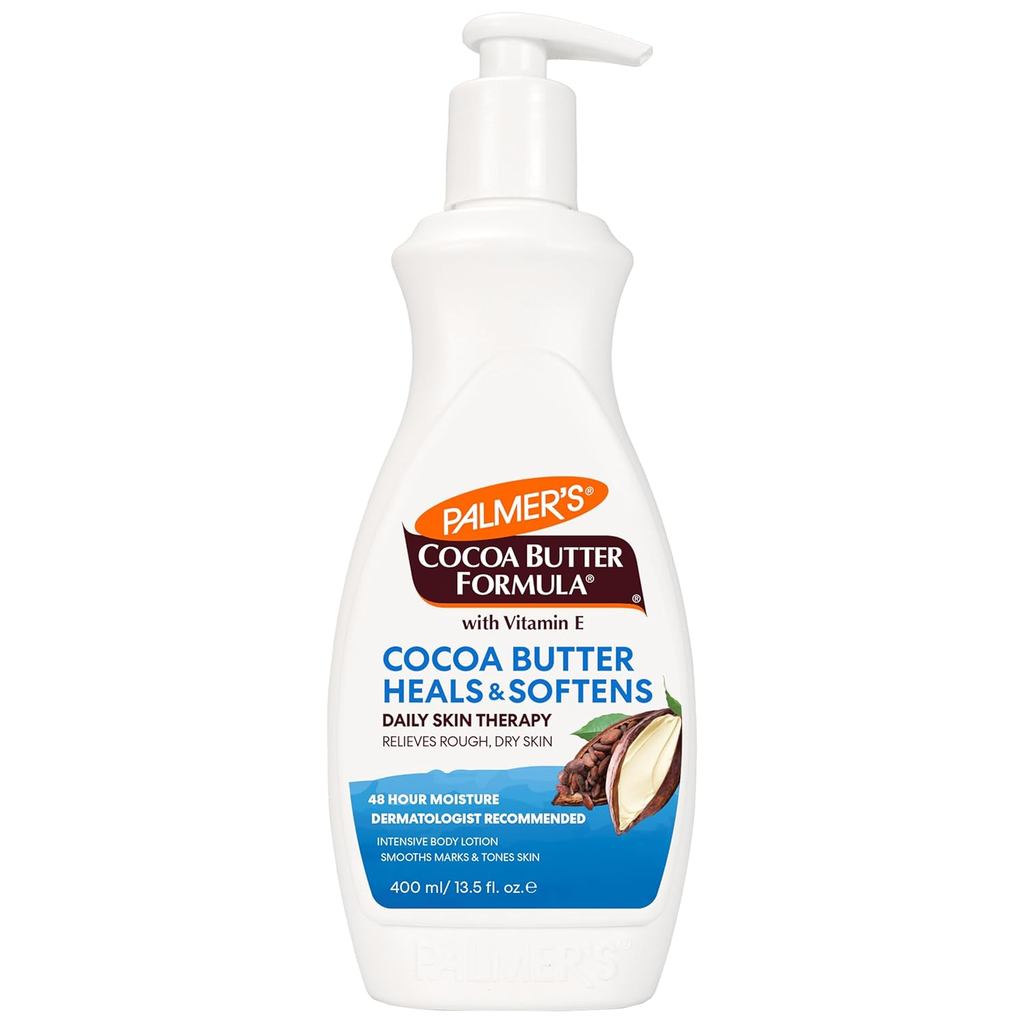 Loção Corporal Palmer's Cocoa Butter Formula Daily Therapy para Mãos e Corpo Secos, Hidratante, Frasco com Bomba, 13,5 O
