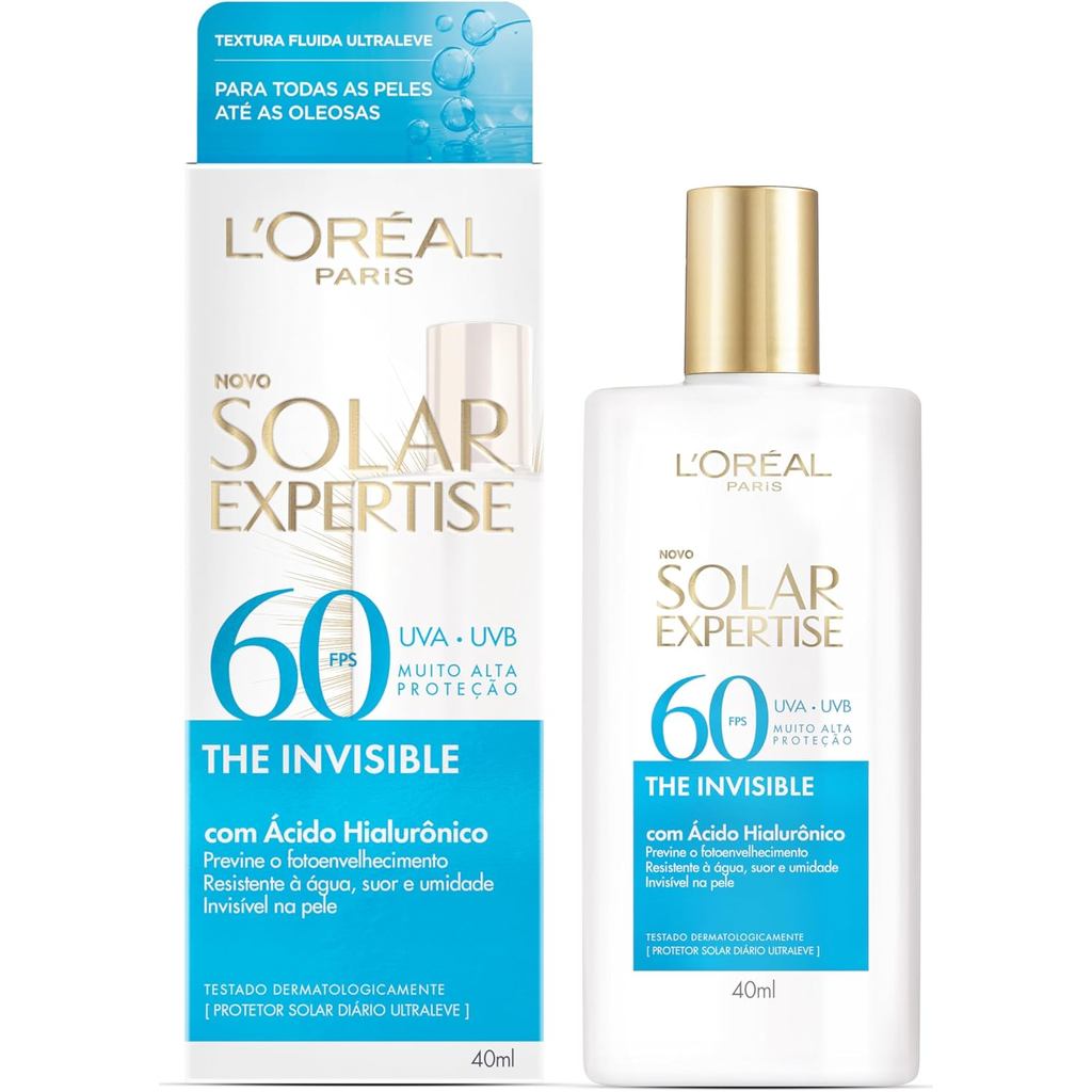 Protetor Solar L'Oréal Paris The Invisible sem cor FPS60 40g