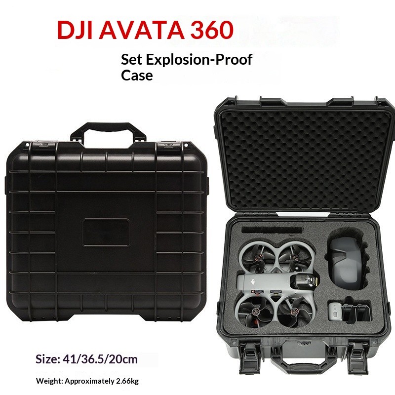 Adequado para DJI Avata 360 caixa de armazenamento de segurança à prova de explosão avatar360 resistente à compressão ch