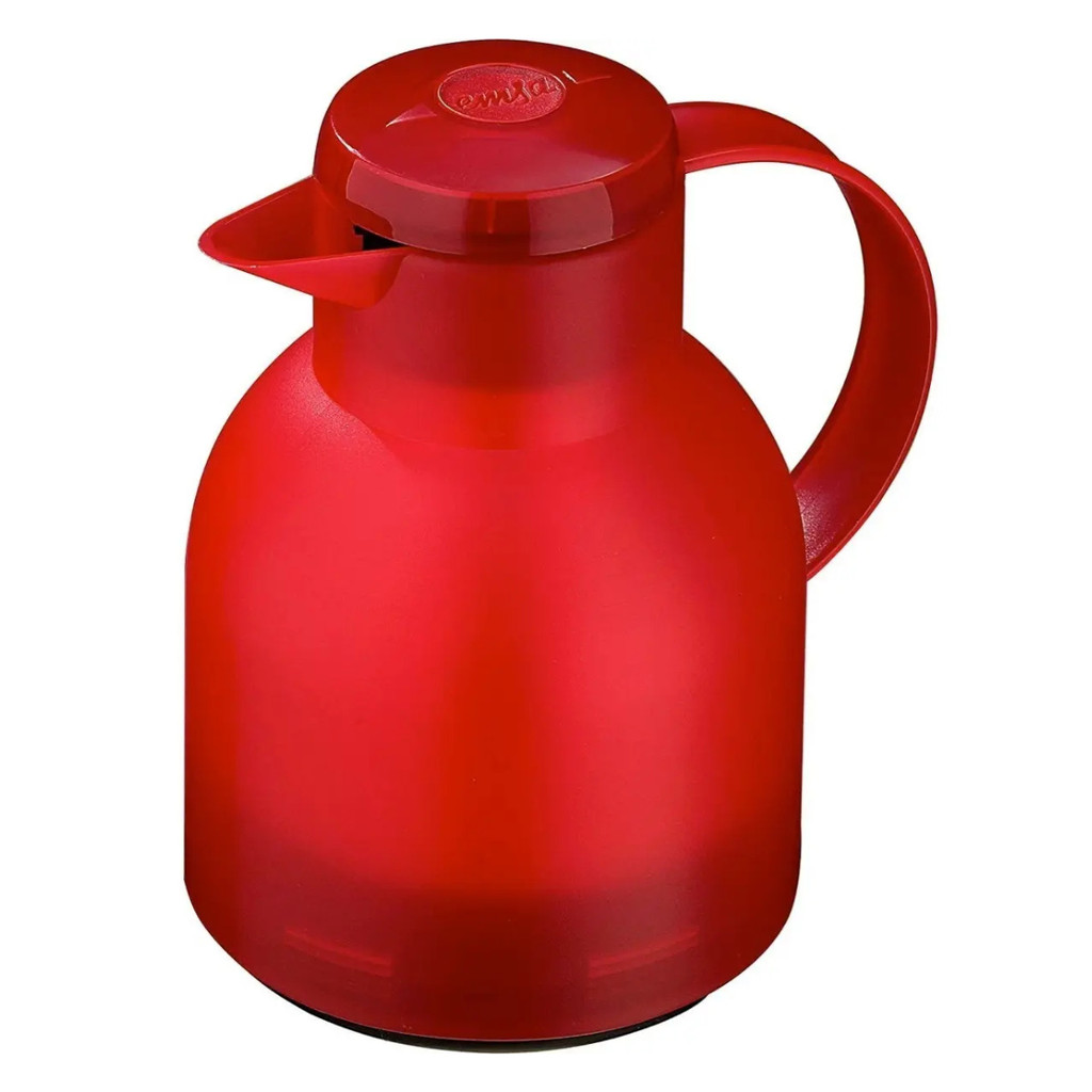 GARRAFA TERMICA HERMETICA SAMBA QUICK PRESS VERMELHA EMSA 1 LITRO