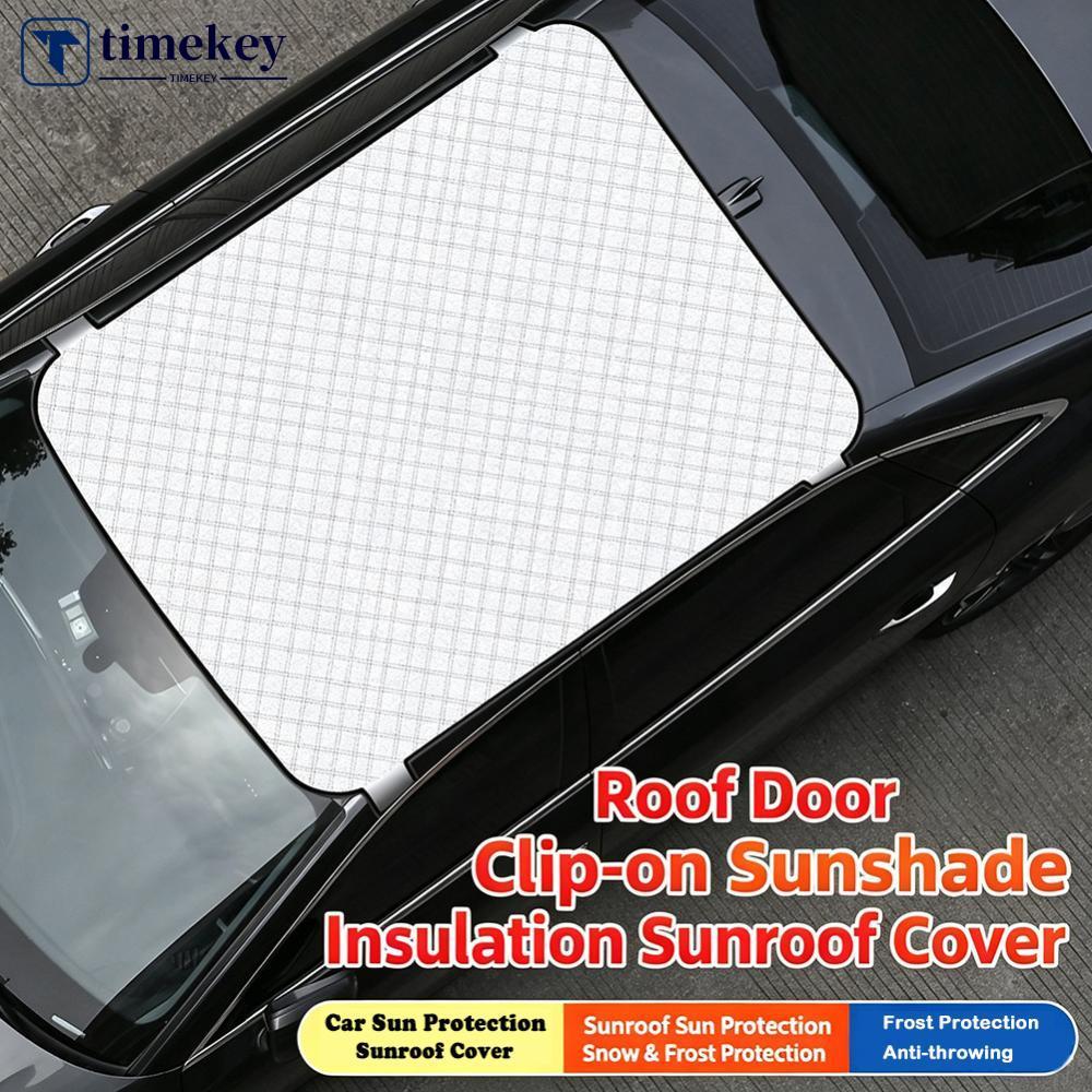 TIMEKEY Guarda-Sol Engrossado Para Teto De Carro , Cobertura De Neve , Protetor Anticongelante Vidro Panorâmico , Proteç