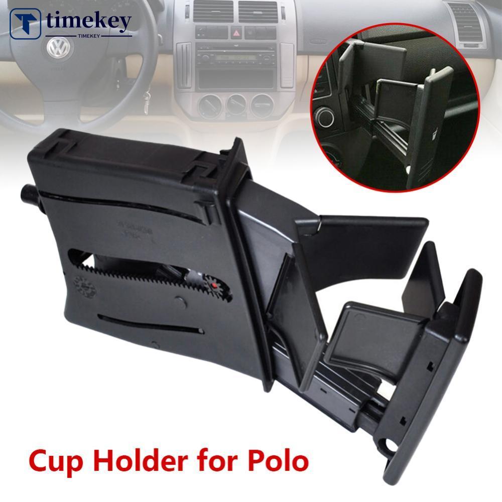 TIMEKEY Suporte De Copo Para Console Central De Carro Garrafa De Bebida 6Q0858602E 6Q0 858 602 VW Polo 9N 2002-2010 Aces