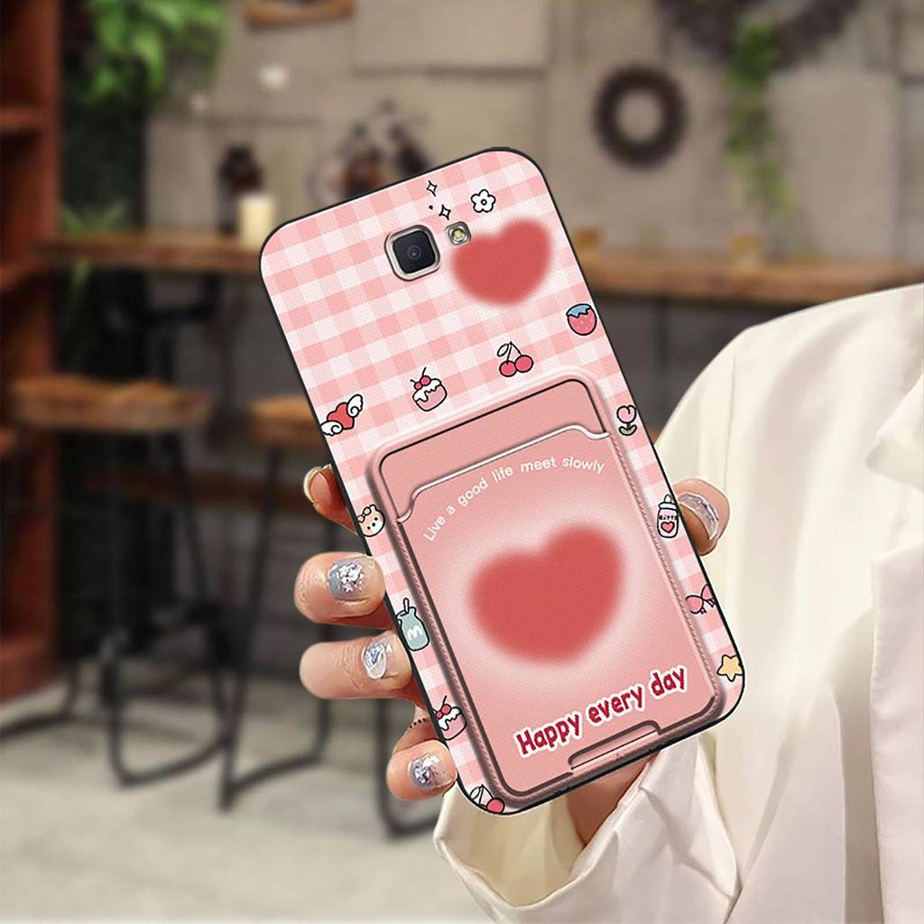 Capa De Telefone Anti-Poeira De Silicone Para Samsung Galaxy J7 Prime/2/2018/ON7 2016/G610F slot De Cartão Traseira Bols