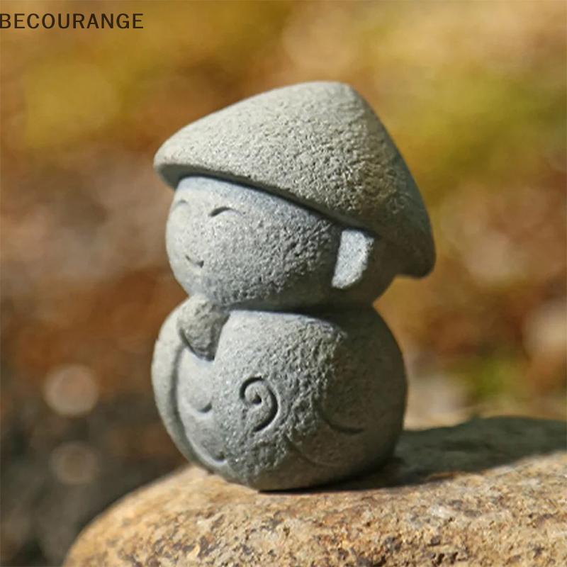 BEC Estátuas De Buda Bonito Pequeno Jizo Escultura Estatuetas Ornamentos Jardim Japonês Ksitigarbha Aquário Bonsai NG