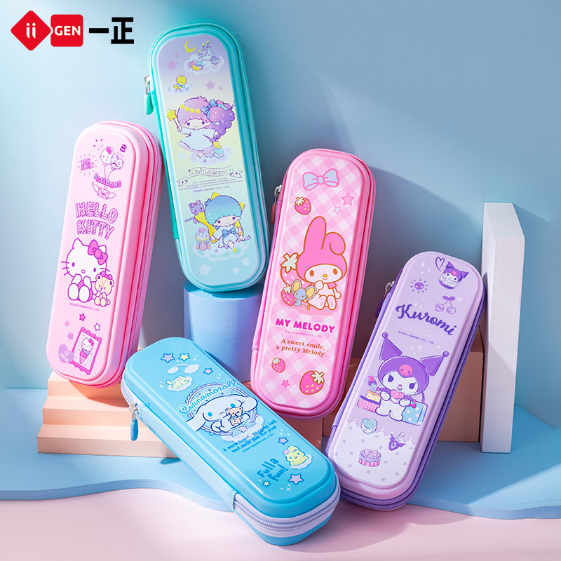 IiGEN Yizheng Estudante Papelaria Criativa Estojo Sanrio Genuíno Menina Coração Caixa de Papelaria Estojo de Lápi
