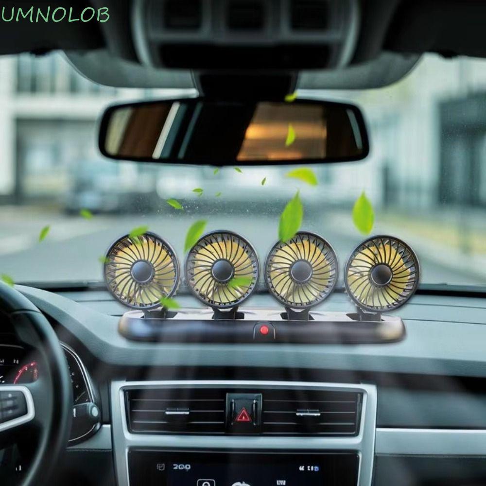 Ventilador De Resfriamento De Carro UMNOLOB , Portátil De Fonte De Ar Grande Angular USB/12V/24V Para , Cabeça Única/Dup