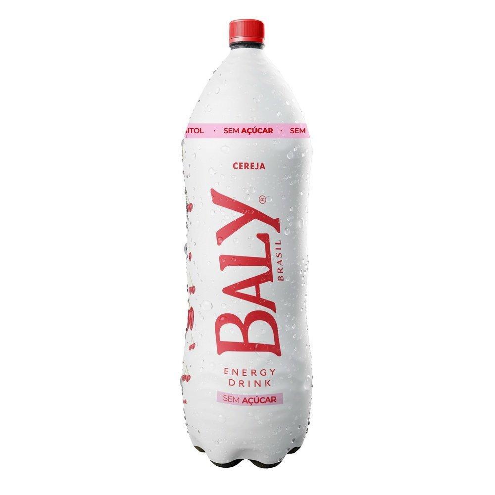 Energético Baly Cereja sem Açúcar Pet 2 Litros - Embalagem com 6 Unidades