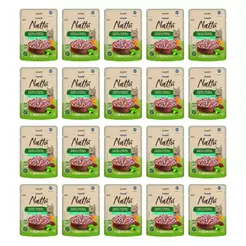 Kit 20 Sachês Premier Nattú Gatos Castrados Frango E Abóbora