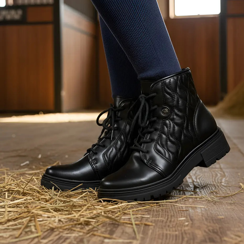 Bota Feminina Dakota Confortável Macia Casual Festa Evento Country Rodeio Coturno Leve Cadarço D2732