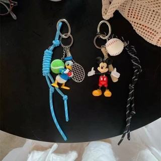 Original Multi-elemento saco de beisebol acessórios carro chaveiro moda boneca saco pingente frisado estilo miu pendurad