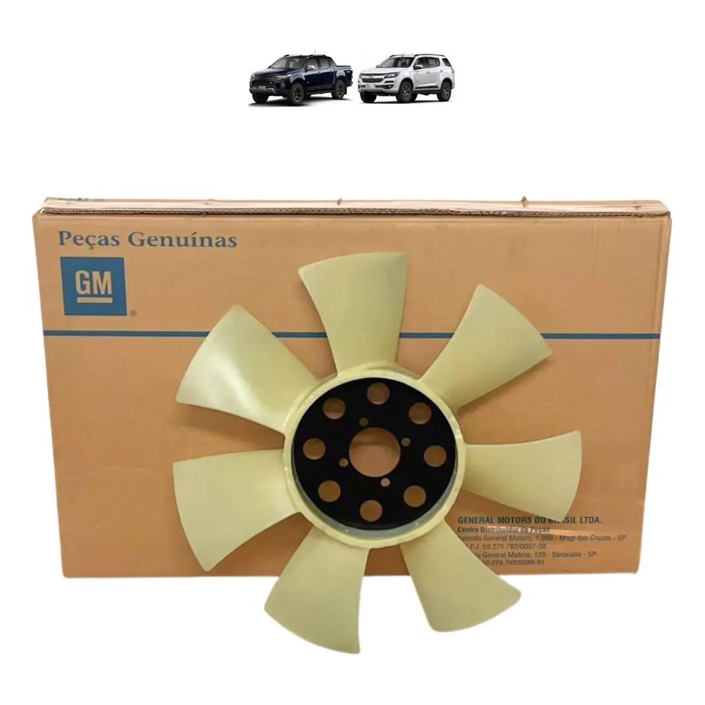 Hélice Ventilador Radiador S10 Nova 2.8 Diesel 2017/2024 e Trailblazer 2017/2024 2.8 Diesel Original GM