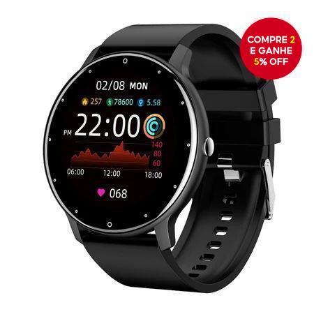 ZL02D Smartwatch Pulseira Inteligente Frequência Cardíaca Monitoramento Do Sono Relógio À Prova D'água Earbud