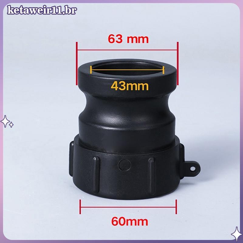 KETAW Adaptador De Tanque IBC Espesso De 60 Mm Acoplador Camlock Fêmea Conector De Encaixe PP