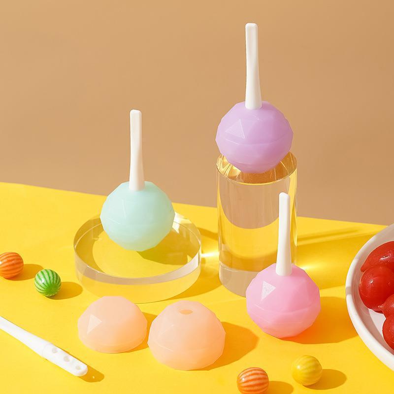Molde criativo para picolé caseiro, forma para gelo em bola, bandeja para picolé e cubos de gelo, bandeja para cubos de