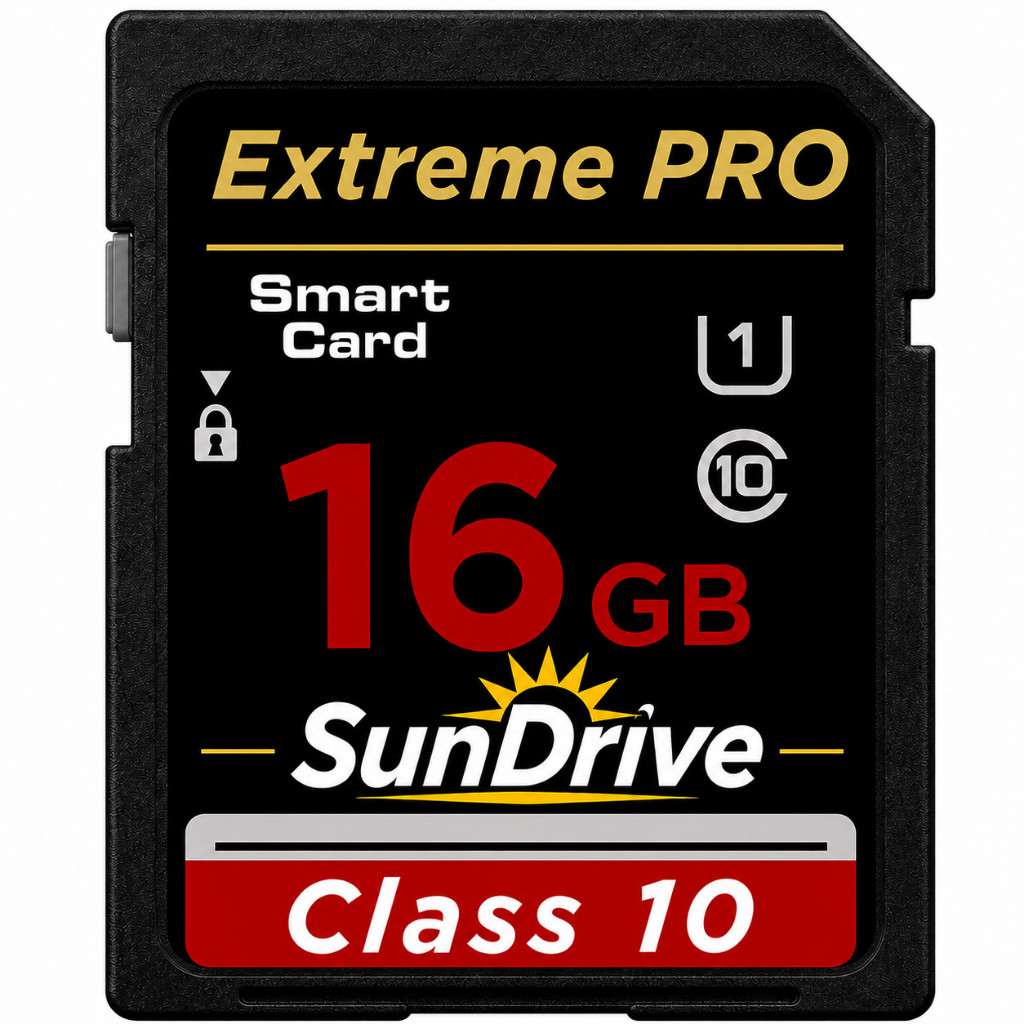Cartão de Memória SD 16GB Classe 10 100MB/s para Câmeras Profissionais e Filmadoras HD