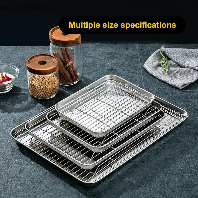 BEC Bandeja De Cozimento De Aço Inoxidável Com Resfriamento Removível Ra Conjunto Não-sti Para Churrasco Placa Forno Bro