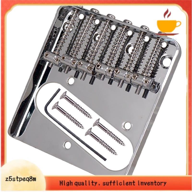 6 Cordas De Ponte De Sela Atrás Da Parte Inferior Para Peças De Acessórios De Guitarra De Reposição Elétrica