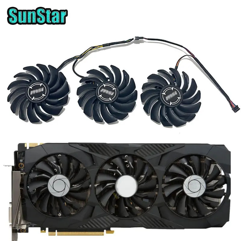 Novo Ventilador De Refrigeração De Vídeo PLD09210B12HH 87MM 4PIN , Para MSI GeForce GTX 1070 1080 TI 1080 DUKE OC Placa