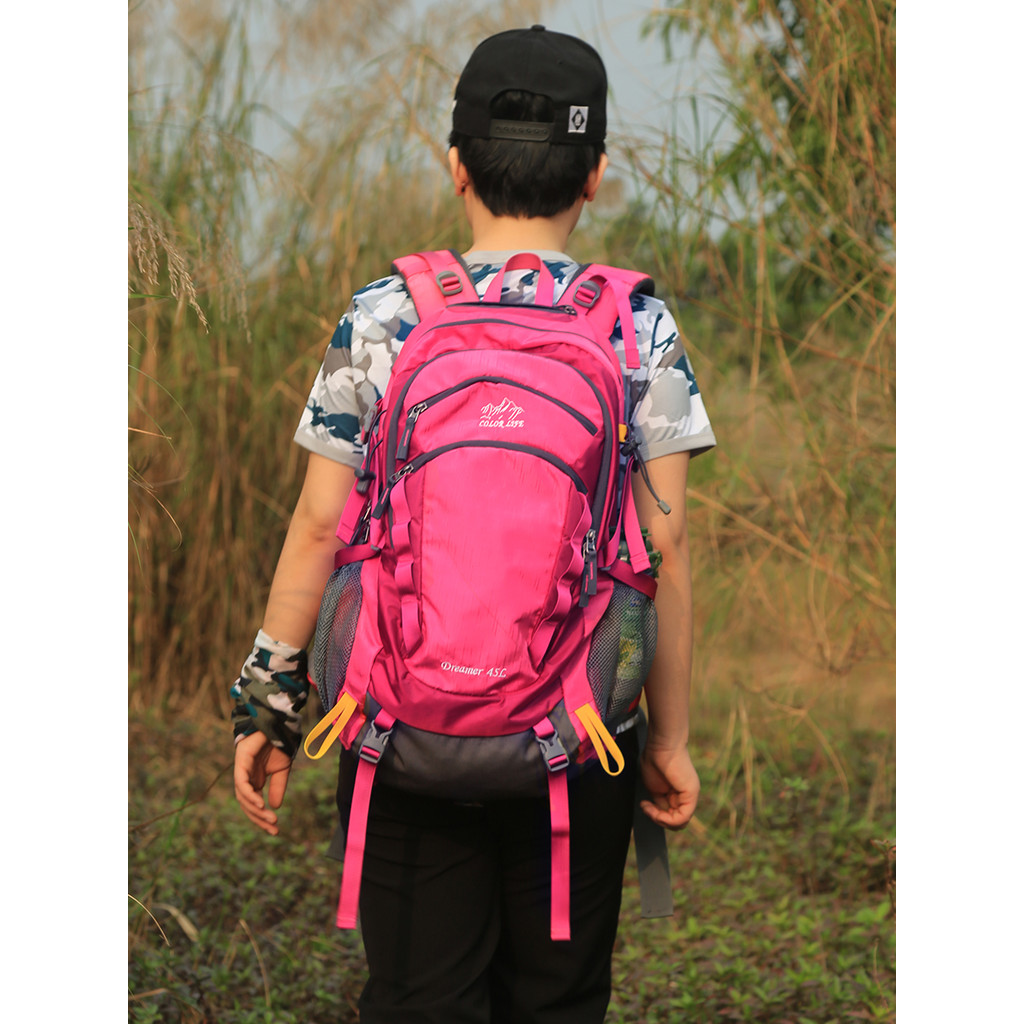 Saco de escalada 40L mochila masculina esportes lazer viagem repelente de água mochila feminina ao ar livre grande capac