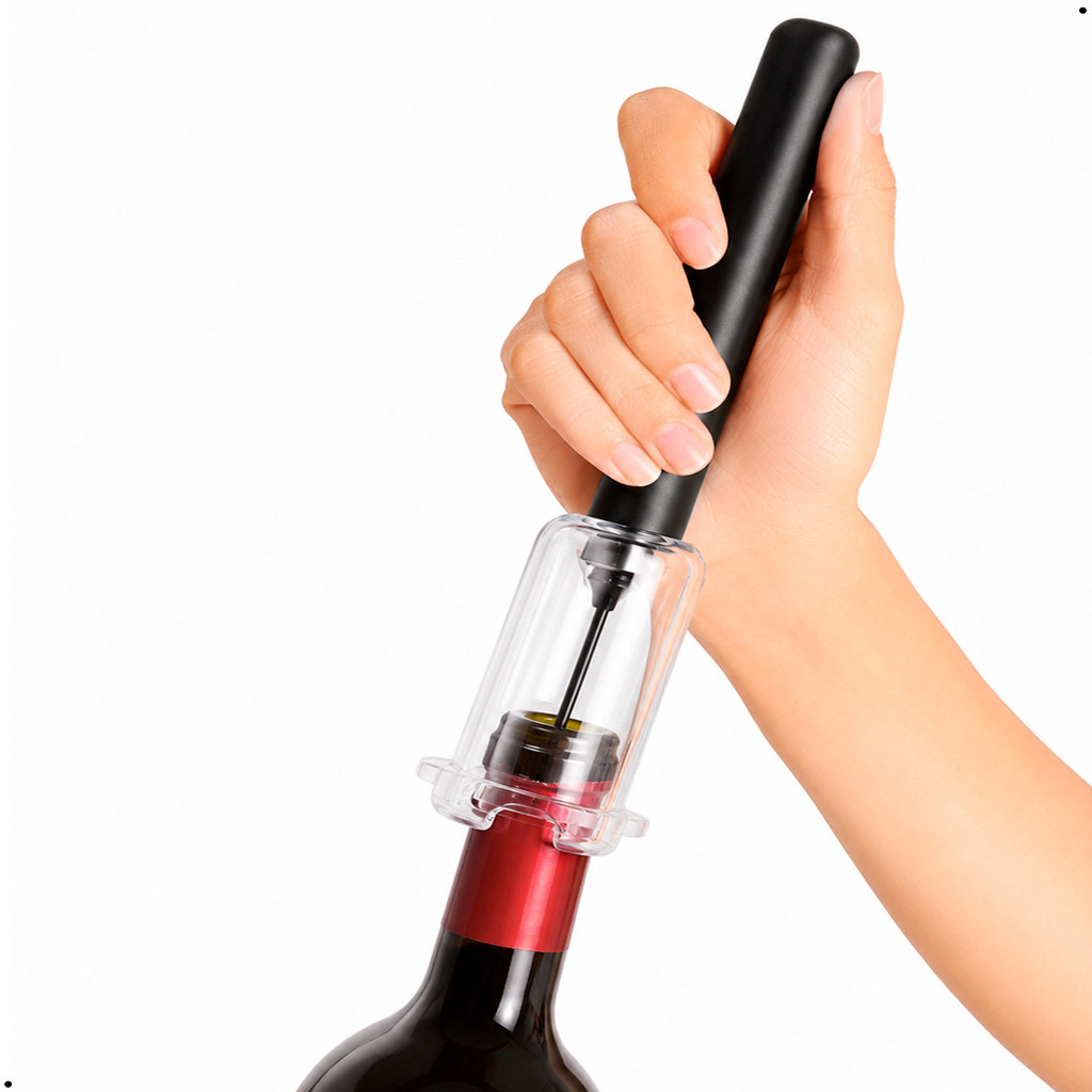 Saca Rolha Abridor Garrafa Vinho Sucção Pressão Bomba De Ar
