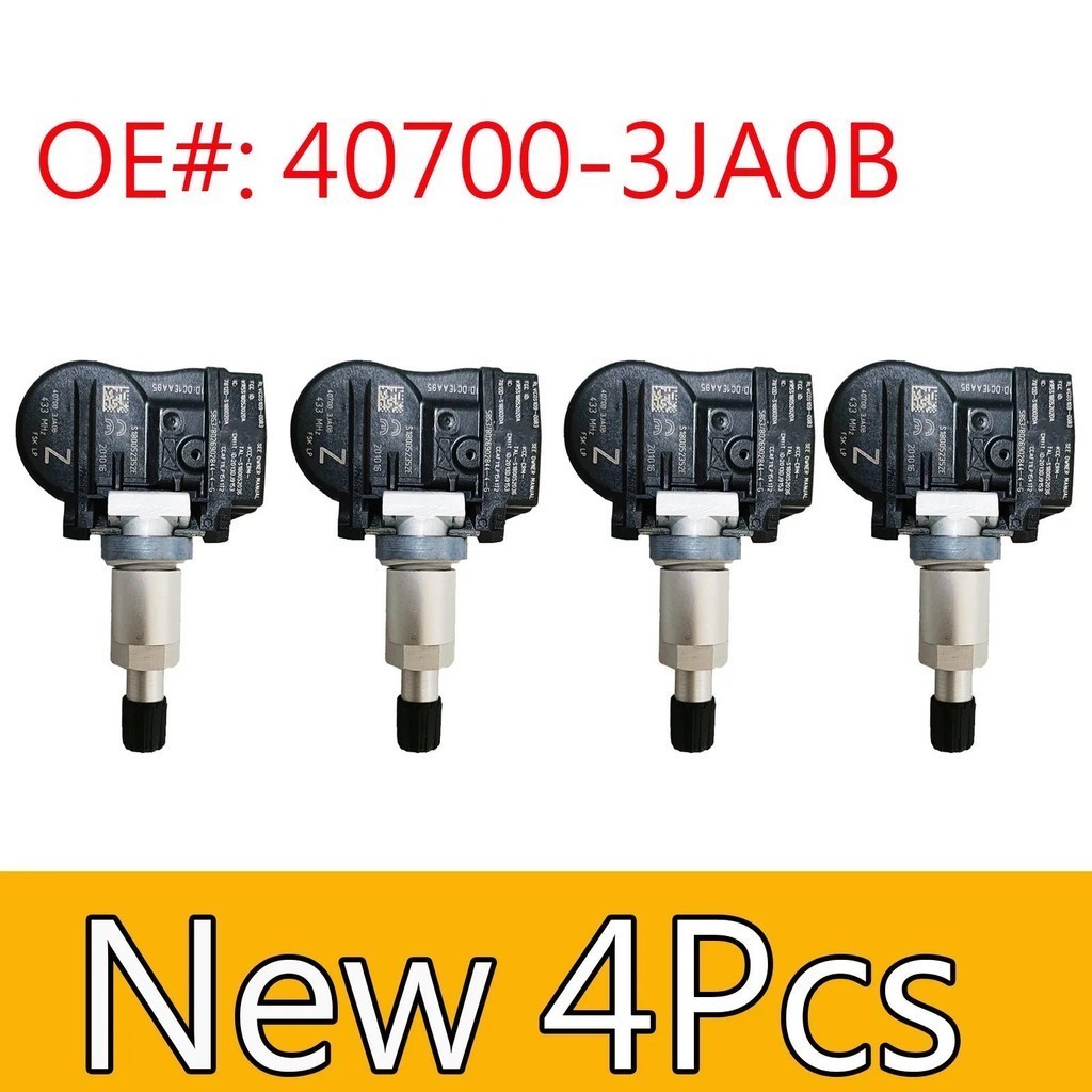 4 Pçs Novos Sensores De Pressão Dos Pneus TPMS 433MHz Para Nissan Altima Murano Pathfinder OE # 40700-3JA0B , S180052352