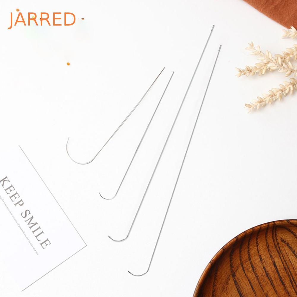 JARRED Agulhas Curvas Para Miçangas , Qualidade Profissional , Aço Inoxidável , Artesanato , Tricô , Finas