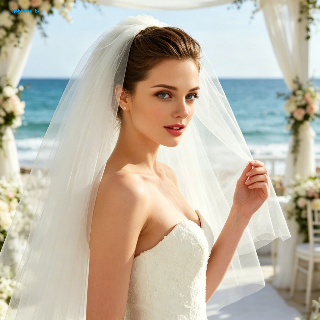 Wedding Hair Comb Veil with Metal 2 Tiers White Bridal Veils Lightweight Tulle Accessory for Brides Elegant and Stable H