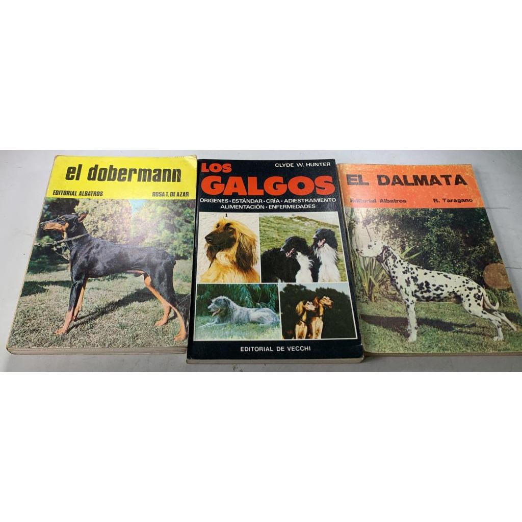 Kit 3 livros Los Galgos El Dalmata El Dobermann